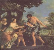 Pietro da Cortona Romulus and Remus Brought Back by Faustulus (mk05) painting